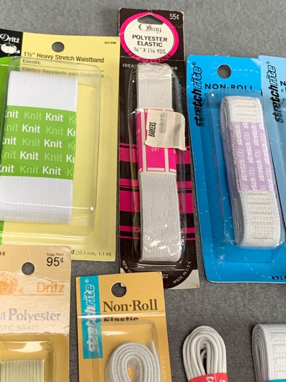 Assorted Elastic & Waistband Lot - Dritz & Stretchrite - 9 Packs - Various Sizes - Picture 4 of 9